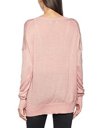 rosa Pullover mit einem V-Ausschnitt von Soaked in Luxury