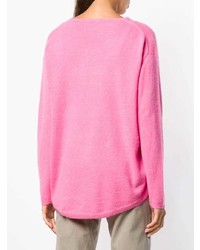 rosa Pullover mit einem V-Ausschnitt von Aspesi