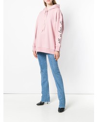 rosa Pullover mit einer Kapuze von Stella McCartney