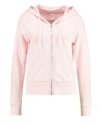 rosa Pullover mit einer Kapuze von Gap