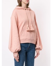 rosa Pullover mit einer Kapuze von Ulla Johnson