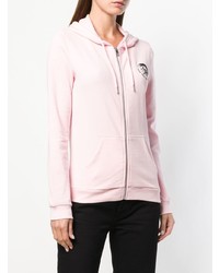 rosa Pullover mit einer Kapuze von Diesel