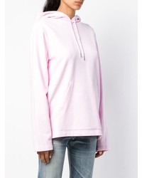 rosa Pullover mit einer Kapuze von Helmut Lang