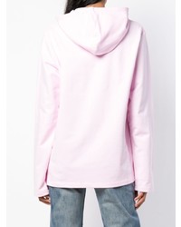 rosa Pullover mit einer Kapuze von Helmut Lang