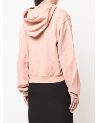 rosa Pullover mit einer Kapuze von Off-White