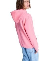 rosa Pullover mit einer Kapuze von Roxy