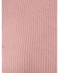 rosa Rollkragenpullover