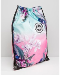 rosa Rucksack mit Blumenmuster von Hype