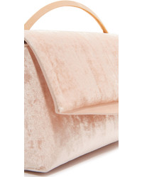 rosa Samt Clutch von Eddie Borgo