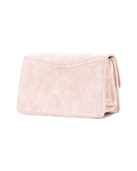 rosa Samt Clutch von Tyler Ellis