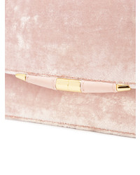 rosa Samt Clutch von Tyler Ellis