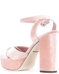 rosa Sandalen von Dolce & Gabbana