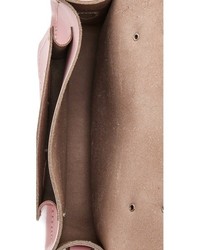 rosa Satchel-Tasche aus Leder von Cambridge Silversmiths