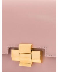 rosa Satchel-Tasche aus Leder von N°21