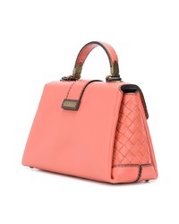 rosa Satchel-Tasche aus Leder von Bottega Veneta