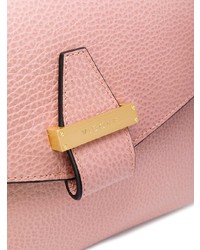 rosa Satchel-Tasche aus Leder von Visone