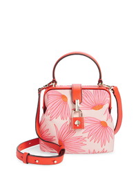 rosa Satchel-Tasche mit Blumenmuster