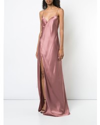 rosa Satin Maxikleid von Michelle Mason