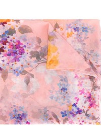 rosa Schal mit Blumenmuster von Blumarine