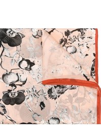 rosa Schal mit Blumenmuster von Roberto Cavalli