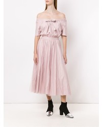 rosa schulterfreies Kleid von Gloria Coelho