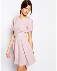 rosa schwingendes Kleid von Asos