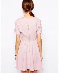 rosa schwingendes Kleid von Asos