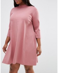 rosa schwingendes Kleid von Asos