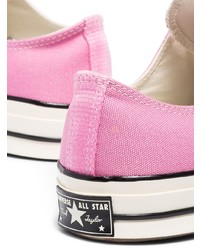 rosa Segeltuch niedrige Sneakers von Converse