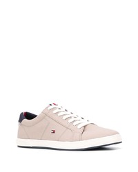 rosa Segeltuch niedrige Sneakers von Tommy Hilfiger