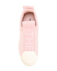 rosa Segeltuch niedrige Sneakers von adidas
