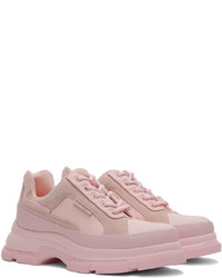 rosa Segeltuch niedrige Sneakers von Both
