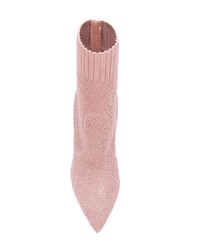 rosa Segeltuch Stiefeletten von Gianvito Rossi