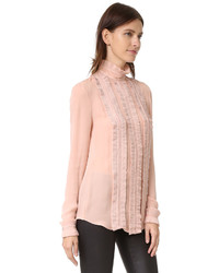 rosa Seide Bluse von Nicholas