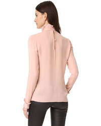 rosa Seide Bluse von Nicholas