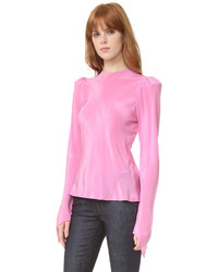 rosa Seide Bluse von Natasha Zinko