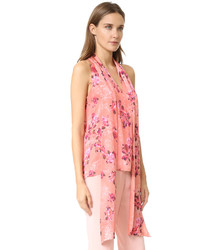 rosa Seide Bluse von Prabal Gurung