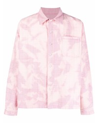 rosa Mit Batikmuster Shirtjacke