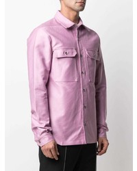 rosa Shirtjacke von Rick Owens