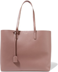 rosa Shopper Tasche aus Leder mit Reliefmuster von Saint Laurent