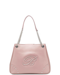 rosa Shopper Tasche aus Leder von Blumarine