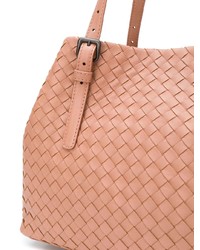 rosa Shopper Tasche aus Leder von Bottega Veneta