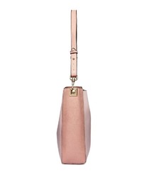 rosa Shopper Tasche aus Leder von COLLEZIONE ALESSANDRO
