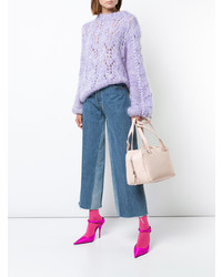 rosa Shopper Tasche aus Leder von Senreve