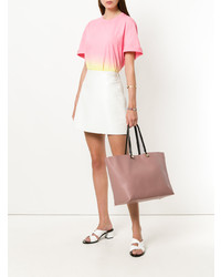 rosa Shopper Tasche aus Leder von Furla