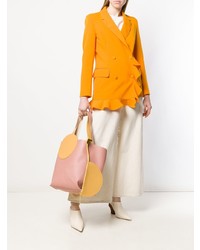 rosa Shopper Tasche aus Leder von Roksanda