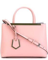 rosa Shopper Tasche aus Leder von Fendi