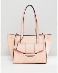 rosa Shopper Tasche aus Leder von Glamorous
