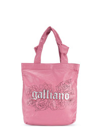 rosa Shopper Tasche aus Leder von John Galliano