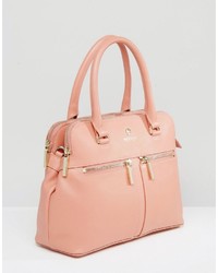 rosa Shopper Tasche aus Leder von Modalu